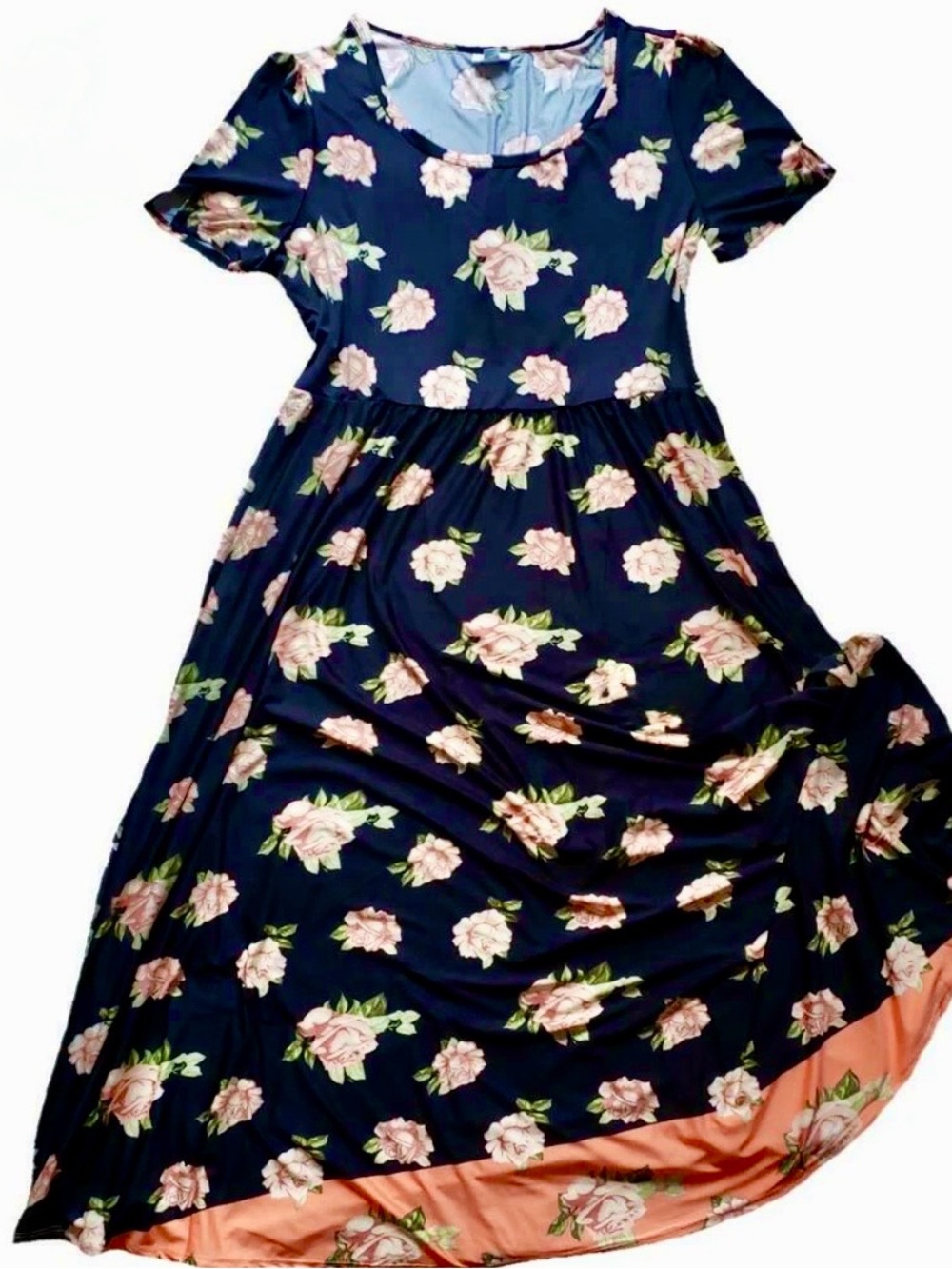 LuLaRoe Floral Dipped “Riley” Midi  Dress NWOT (Rare Unicorn Print)